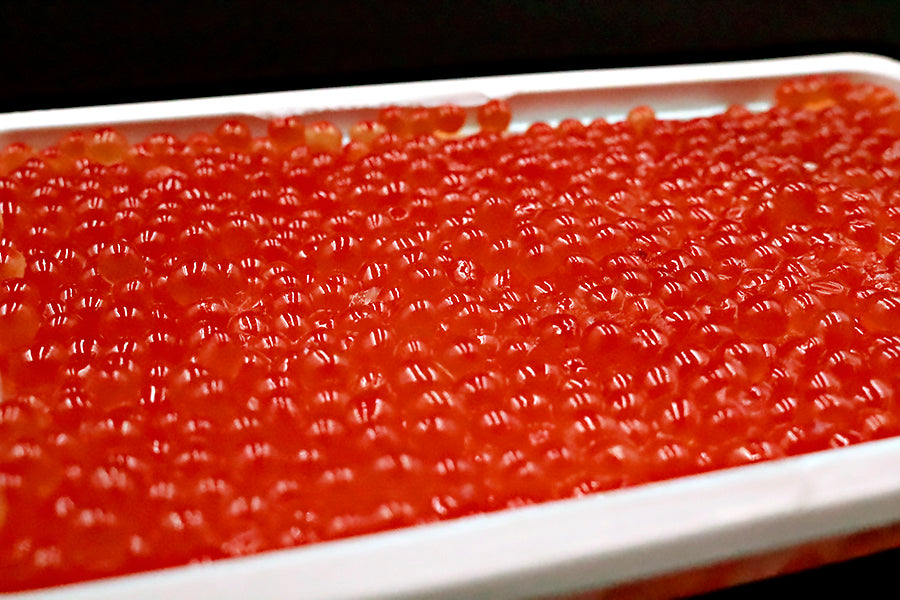 Top quality salmon roe pickled in soy sauce from Kushiro City, Hokkaido 500g