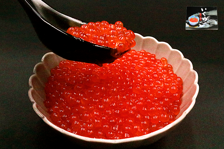Top quality salmon roe pickled in soy sauce from Kushiro City, Hokkaido 250g