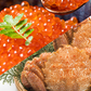Boiled hair crab 500g x 2 bowls &amp; salmon roe pickled in soy sauce 250g set